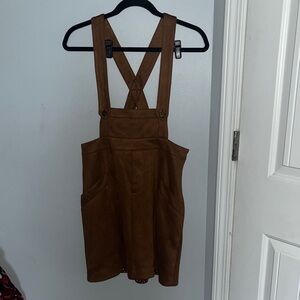 Kori Chocolate Brown Suede dress